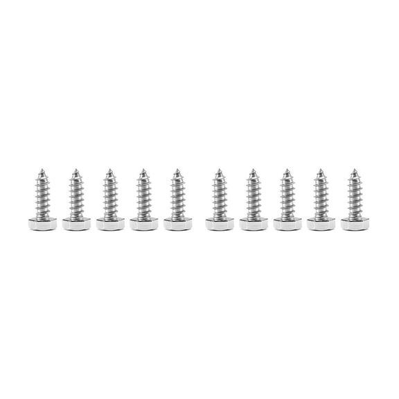 10 Pack Coach Screws, 304 Stainless Steel 5/16 Inch Heavy Duty Hex Head Lag Bolts for Timber Decking Sleeper Fencing