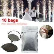 10 Pack Cold Spark Powder of Stage Machine Consumables ,Outdoor Use 1-5 M Effect Ti Powder Cold Spark Firework for Weddings, Parties, DJ Shows and Other Celebrations