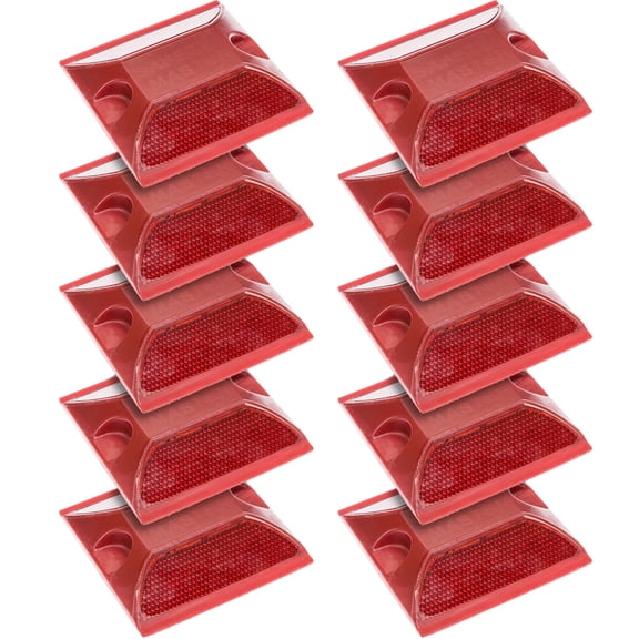 10 Pack Commercial Reflective Road Pavement Marker - Reflective Driveway Marker