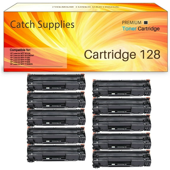 10 Pack Compatible for Canon 128 CRG128 C128 High Yield Black Laser Toner Cartridge Replacement CRG-128 with ImageClass D550 D530 MF4412 MF4580dn MF4400 MF4770n MF4870dn Printer