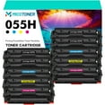 thumbnail image 1 of 10-Pack Compatible Toner Cartridge with Chip for Canon 055H i-SENSYS MF745CDW MF741CDW MF743CDW LBP663CDW LBP664CX Printer (4*Black,2*Cyan,2*Magenta,2*Yellow), 1 of 7