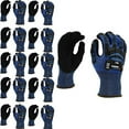thumbnail image 1 of 10-Pack of Cordova 7760S OGRE Crx-2 Work Gloves, 18G Blue Crx Fiber (No Glass Or Steel), Black Sandy Nitrile Palm Coating, Sonic Welded TPR, ANSI Cut Level A2, Small, 1 of 2
