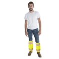 thumbnail image 1 of 10-Pack of Cordova VLG201 Type R, Class E, Lime Mesh Leg Gaiters, Two-Tone Reflective Tape, Three Hook & Loop Straps, Elastic On Both Ends, One Size Fits All, 1 of 1