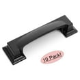 thumbnail image 1 of 10 Pack - Cosmas 8103FB Flat Black Cabinet Hardware Cup Handle Pull - 3" Inch (76mm) & 3-3/4" Inch (96mm) Hole Centers, 1 of 1