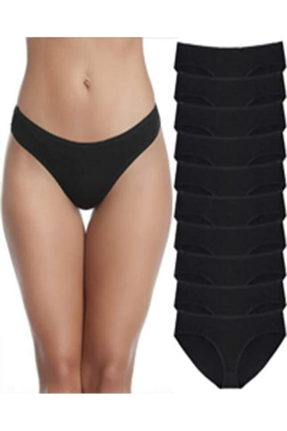 10 Pack Cotton Underwear for Women,Hipster Panties Low Briefs Bikini Underwears,Soft & Comfort Women Underwear