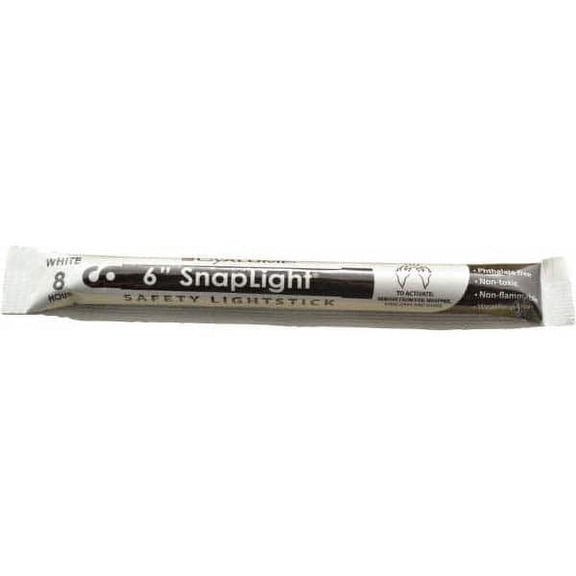 10 Pack Cyalume 9-08006 White Chemical Lightsticks, 6" Long, 8 Hour Illumination