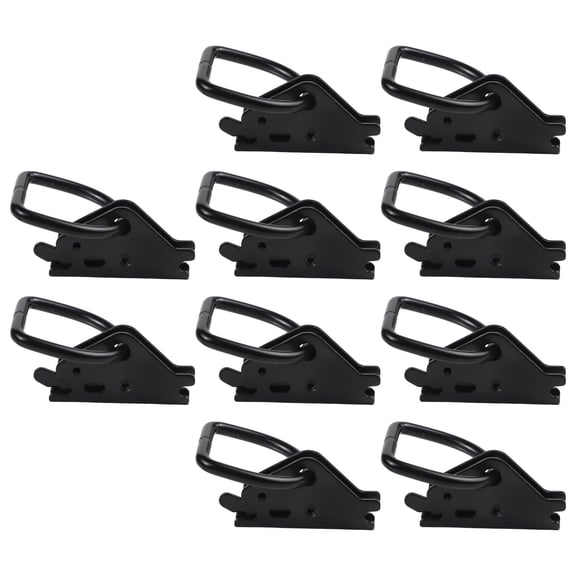 10-Pack D-Ring Secure Anchors for E-Track Systems, Heavy Duty Steel Cargo Tie Down Rings with 2500 lbs WLL for Trailers, Pickup Trucks, Vans and Motorcycles