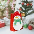 thumbnail image 1 of 10-Pack DIY Christmas Candy Bags, Paper Tote Sacks with Handles for Party Favors, Festive Gift Bags for Shopping and Holiday Gatherings(Red,B), 1 of 6