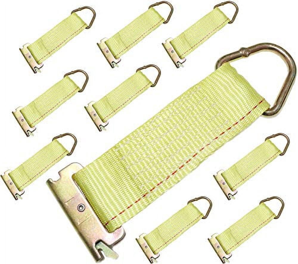 Tie 4 Safe 10 Pack 2x6 E-Track Rope Tie-Off Fittings For Trailer Van Enclosed Truck