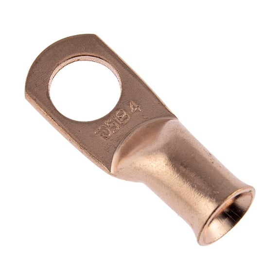 10 Pack DS18 4 Gauge Copper Ring Terminals Lug Car Audio Wire Connector CCL4