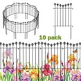 thumbnail image 1 of 10 Pack Decorative Garden Fence Panels Animal Barrier for Dog Rustproof Borders, 1 of 8