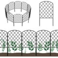 thumbnail image 1 of 10 Pack Decorative Garden Fence, Total 10ft(L) x 24in(H) No Dig Animal Barrier Border, Rustproof Metal Wire Section Edging Defence Fencing Panel, 1 of 7