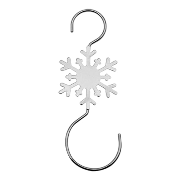 10 Pack Decorative Snowflake Ornament Hooks Metal Wire Hanging Hooks for Christmas Winter Holiday Party Farmhouse Decorations