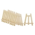 thumbnail image 1 of 10 Pack Display Easel, Natural Wooden Tripod Holder Stand for Displaying Small Canvas, Business Cards, Photos - 18x30CM, 1 of 7