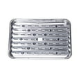 thumbnail image 1 of 10 Pack Disposable Aluminum Foil Broiler Pans For Oven Grilling Roasting And Bbq Ribbed Surface With Grill-Like Texture, 1 of 7