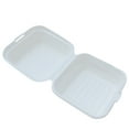 thumbnail image 1 of 10 Pack Disposable Food Containers, Eco Friendly Sugarcane Pulp Cake Snack Boxes, Microwave Safe Bento Lunch Boxes White, 1 of 9