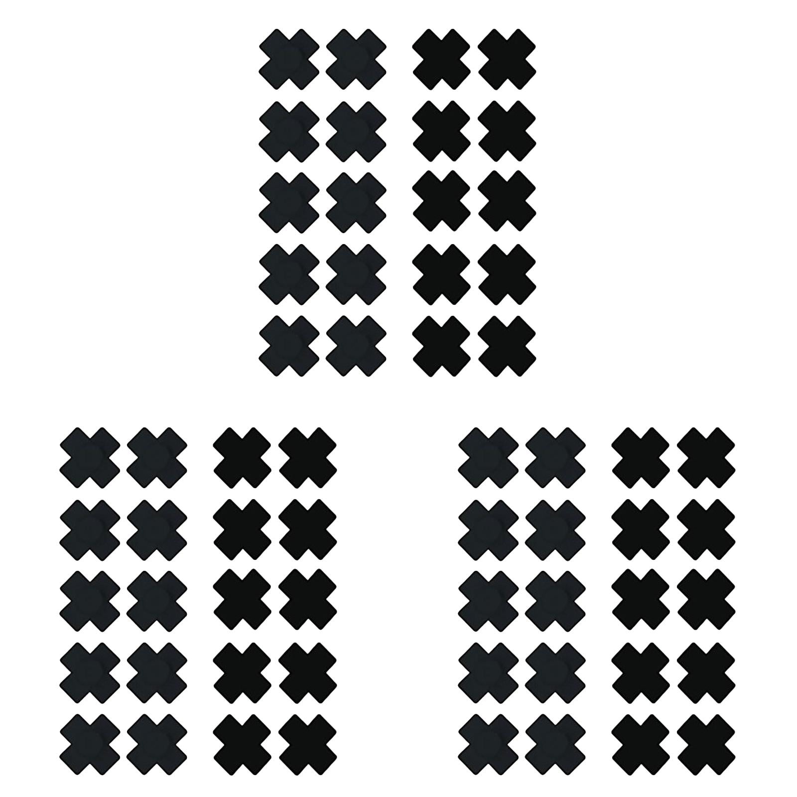 10 Pack Disposable X Satin Nipple Cover Pasties Stickers Plus Sign