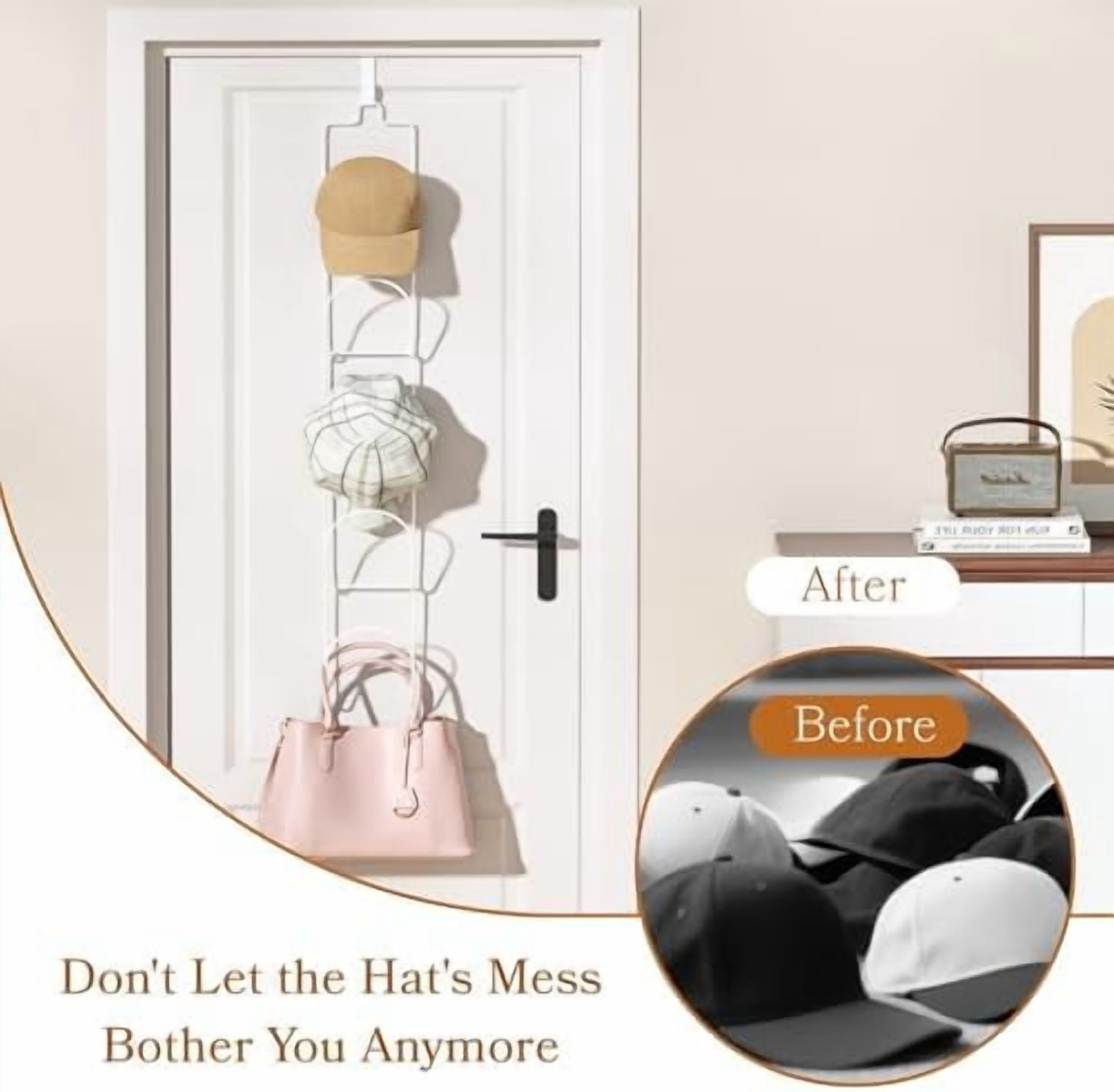 10 Pack Over The Door Hat Organizer for baseball caps | Multi ...