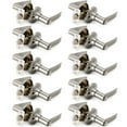 thumbnail image 1 of 10 Pack Door Lever Handle and Lock Set Lara Privacy by Villar Home Designs Bronze, 1 of 5
