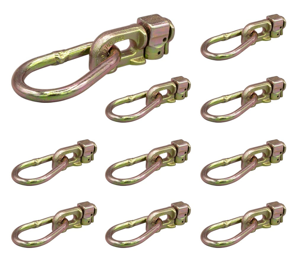 (10 Pack) Double Stud L Track Fitting w/ Pear Link for L Track Rails