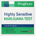 10 Pack DrugExam Made in USA Highly Sensitive Marijuana THC Testing