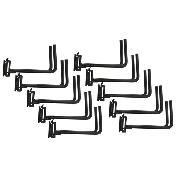 (10 Pack) E-Track Heavy Duty Shovel/Tool Hanger with Spring Fittings | Hook for Tools, Spades, Rakes, in Trucks, Trailers with E Track Tie Down System