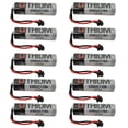 thumbnail image 1 of (10 Pack) ER6V/3.6V 2400mAh Lithium Replacement Battery AA for ER6VC119A ER6VC119B PLC Battery for M70 PLC with Black Plug, 1 of 5