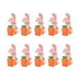 thumbnail image 1 of 10 Pack Easter Bunny Carrot Treat Boxes, 3D Rabbit Candy Favor Boxes for Cookies Chocolate Easter Egg Hunt Spring Party Gift Box Decoration, 5.91x0.54 Inch, 1 of 9