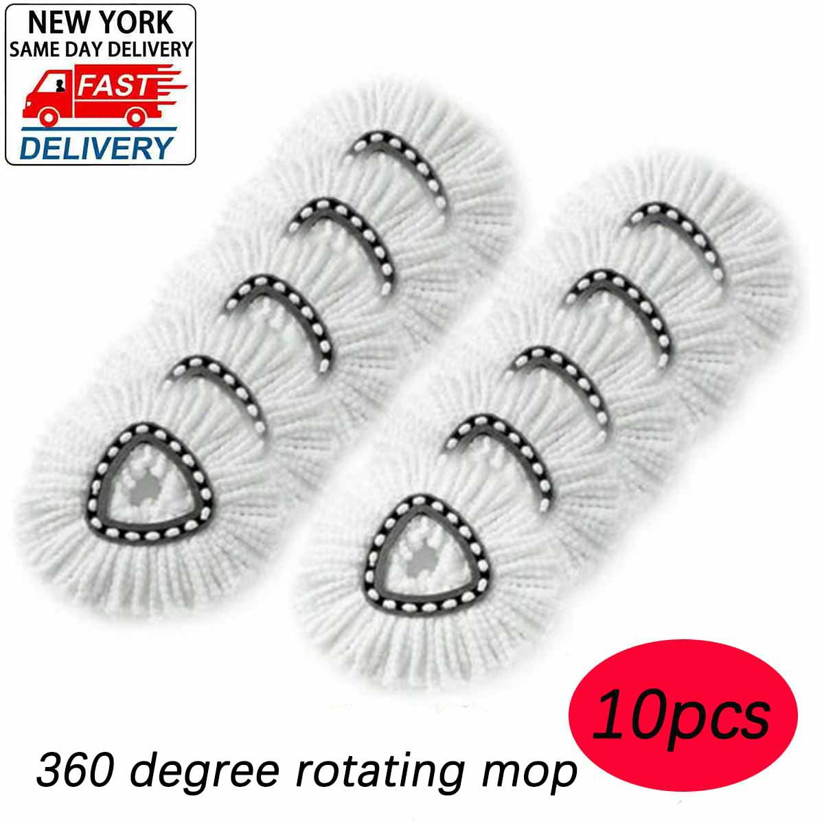 10 Pack EasyWring Spin Mop Head Replacement Mop Replace Head