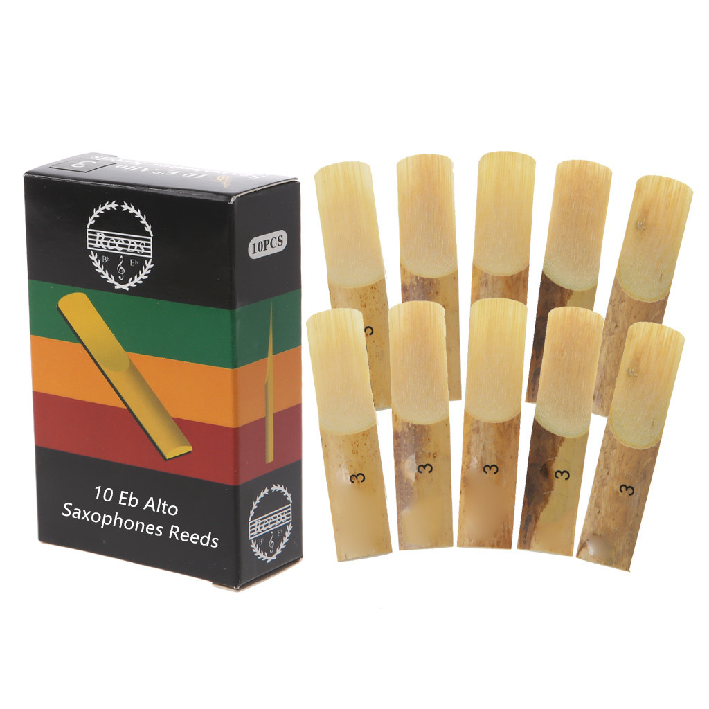 10 Pack Eb Alto Sax Saxophone Reeds Strength 1.5 2.0 2.5 3.0 3.5 4.0