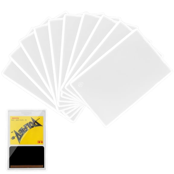 10 Pack Eco-Friendly PP Game Card Sleeves , Compatible with Turbografx 16 (Turbo Chips), PC Engine (HuCard), SG-1000, Sega Master System  Durable Protective Covers for Retro Game Cards