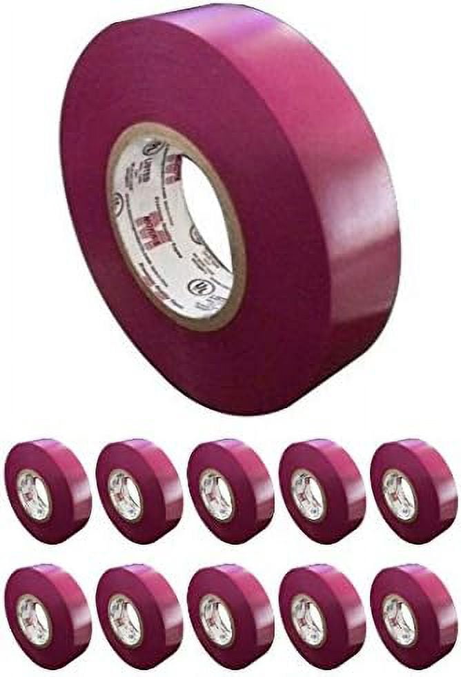 10 Pack Electrical Tape, Large Rolls, Each 3/4Inch Wide And Full 60