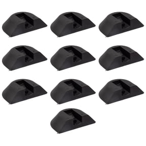 10 Pack End Cap for L Track and Track Rail Tie-Down End Plug Cap for Enclosed Trailers and Cargo Vans, Black