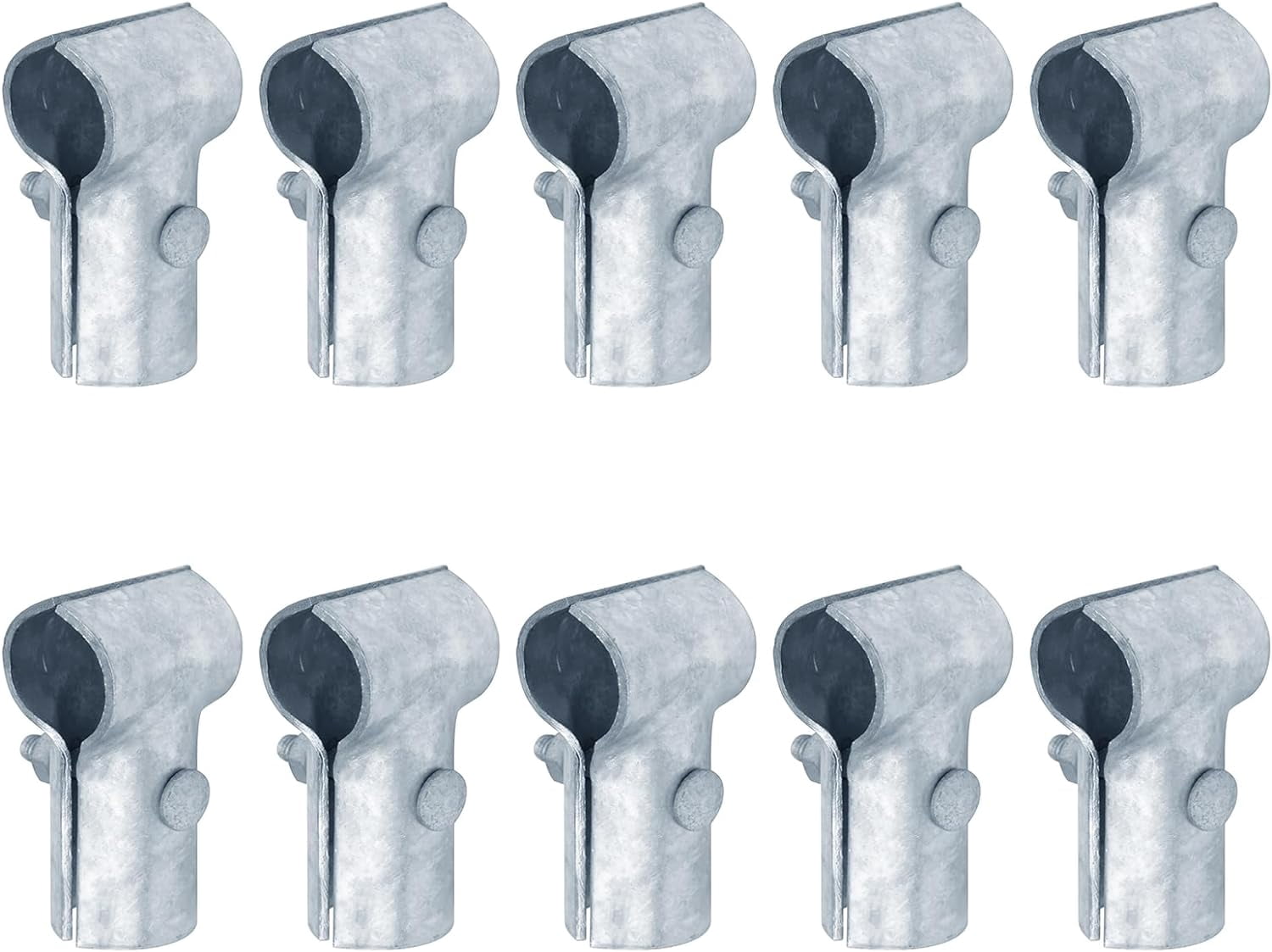 Rustproof Pipe Fittings 12 Pcs End Rail T Clamps For 1-3/8