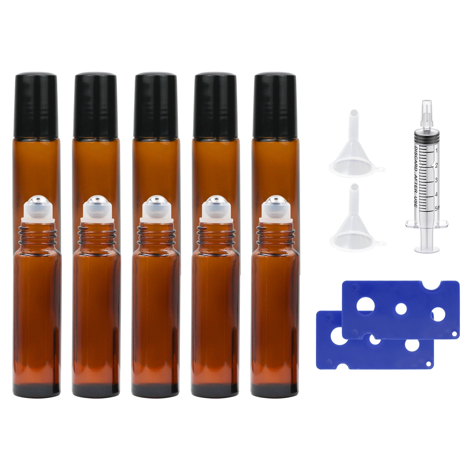 15 Pack of 4oz Amber Glass Bottles with Dropper Dispenser and 6 Funnels for  Essential Oils, Travel, Perfumes, Liquids, Hair and Body Oils (21 Total  Pieces, 120ml)