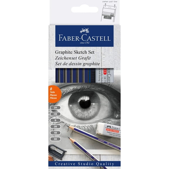 Faber-Castell Graphite Sketch Set, 10 Pack