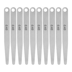 Uxcell 10 Pack Feeler Gauge 0.4mm Thickness Gauge 65MN Steel Metric Gap Measuring Tool