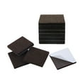 thumbnail image 1 of 10 Pack Felt Furniture Pad Square 1 5/8" Feet Floor Protector for Chair Leg, 1 of 7