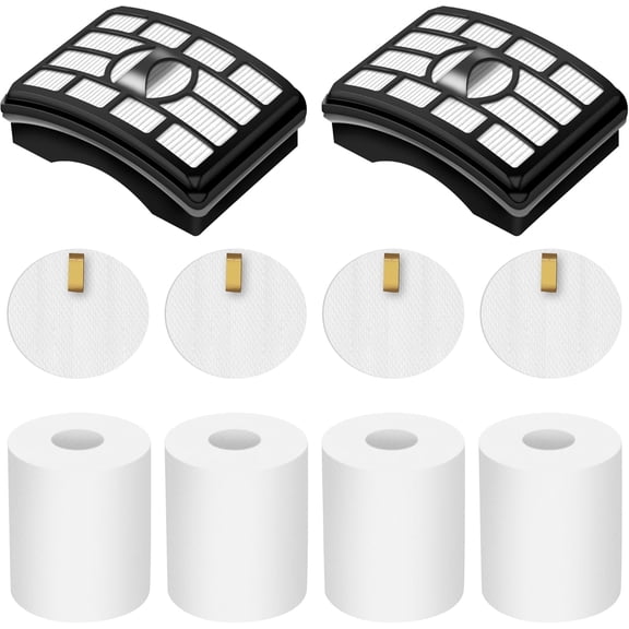 10 Pack Filter Replacement for Shark Rotator Pro Lift-Away NV500 NV501 NV502 NV505 NV510 NV520 NV552 NV642 UV560 ZU780 ZU785 Vacuum with H13 HEPA Foam Felt Filters XFF500