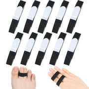 10 Pack Finger Strap Buddy Tape Buddy Finger Straps No Slip Hook and Loop Finger Splints Washable
