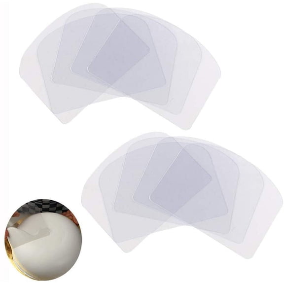 10 Pack Flexible Transparent Plastic Cake Icing Smoothers, Multipurpose Cream Scrapers for DIY Homemade Cakes & Pastry Decoration