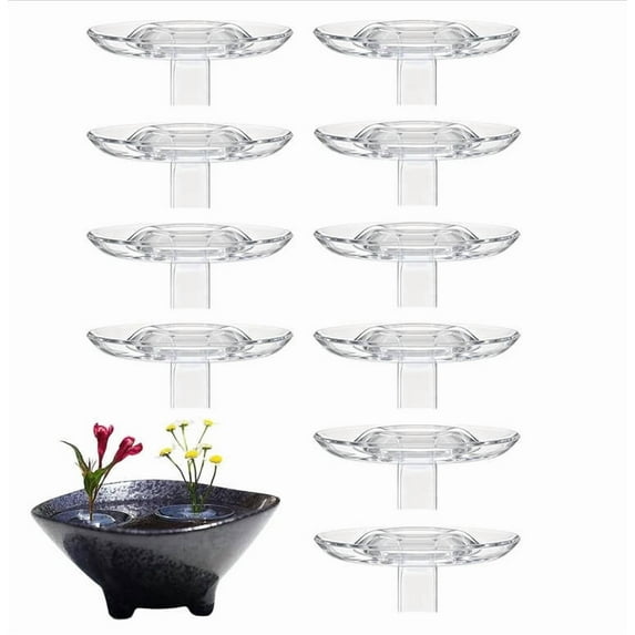 10 Pack Floating Flower Planters Hydroponic Vases Set Glass Water Garden Decor Kit for Fresh Cut Flowers Indoor Floral Arrangements(A)