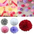 thumbnail image 1 of 10-Pack Fluffy Tissue Paper Pom Poms, Decorative Flowers for Wedding, Party, and Nursery Room Decor, 1 of 4