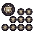 thumbnail image 1 of 10 Pack Flush Mount D-Ring Tie-Downs with Plastic Pan Fittings - 1000 Working Load Limit - Recessed D-Ring Tie Down Anchor for Flatbed Trailer Truck RV Cargo, 1 of 9