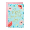 thumbnail image 1 of 10 Pack Foiled 5.9 X 4.4 in Mothers Day Cards Pack with Envelopes and Stickers, 6 Floral Designs Mother's Day Cards Pack with Printed Message Inside,C(Blue), 1 of 5