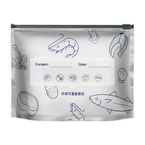 10-Pack Food-Grade Aluminum Foil Ziplock Bags | Airtight Freezer & Refrigerator Storage Bags | 10PC Reusable Sealing Bags for Meat, Vegetables & Snacks