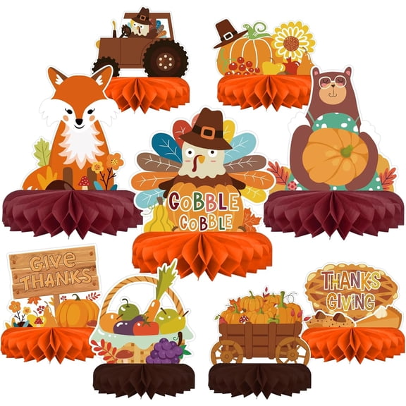 10-Pack Football Honeycomb Centerpieces - Table Toppers Decorations for Football Birthday Party & Game Day