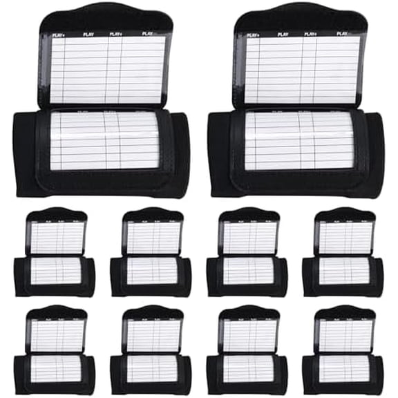 10 Pack Football Play Wristbands for Youth, Football Armband Playbook, Youth Size Quarterback Play Wristbands, Blank Play Sheets Included$$Sport & Recreation Other