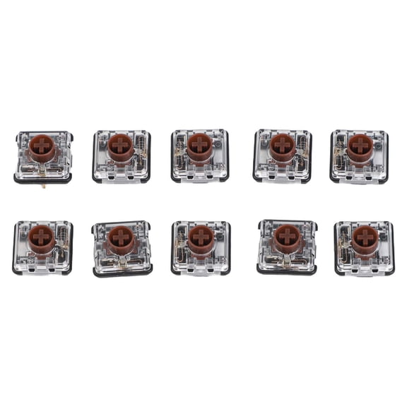 10 Pack For Kailh Thin Switches 1353 Linear Tactile for Custom Gaming Keyboards