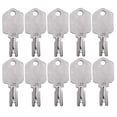 thumbnail image 1 of 10 Pack Forklift and Heavy Equipment Keys for Clark Yale Caterpillar Hyster Komatsu Gradall Ghel Crown Daewoo New Holland, 6T-2663, KM3116P, 1430, 166 (10), 1 of 1